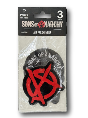 3-Pack Sons Of Anarchy Licensed Air Fresheners - Cherry Scent - NWT